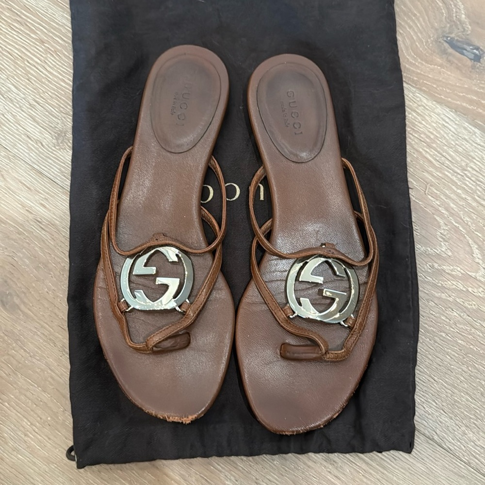 Gucci Brown Sandals (36.5)